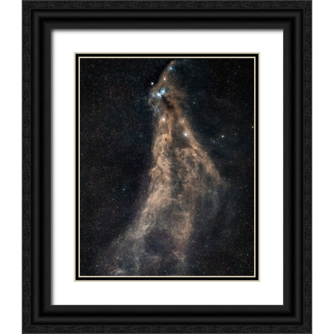 Southern Crown Black Ornate Wood Framed Art Print with Double Matting by Chander, Vikas