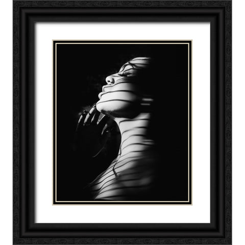 Ritratto Di Manuela Black Ornate Wood Framed Art Print with Double Matting by Fidanza, Toni