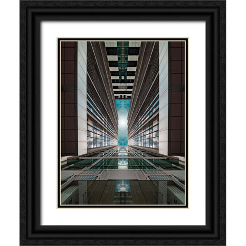 Subterfuge Black Ornate Wood Framed Art Print with Double Matting by Chiodo, David