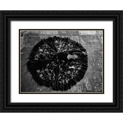 Untitled Black Ornate Wood Framed Art Print with Double Matting by Kapsha, Eduards