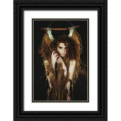 Among The Reeds Black Ornate Wood Framed Art Print with Double Matting by Bolgov (Axe), Ruslan