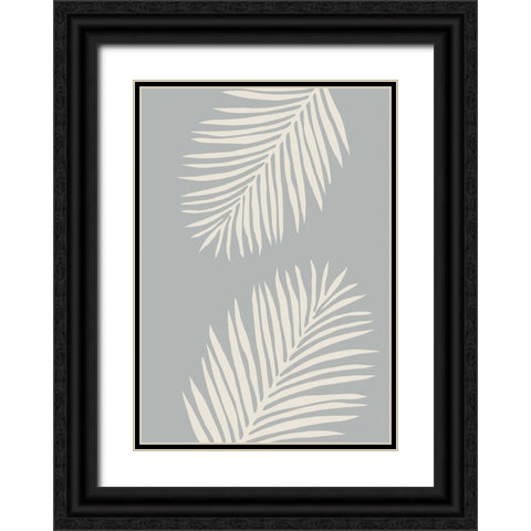Leaves 008 Black Ornate Wood Framed Art Print with Double Matting by Pictufy Studio