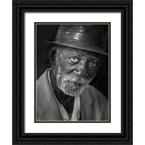 Mario Black Ornate Wood Framed Art Print with Double Matting by Creativeartsolution, Khoshro
