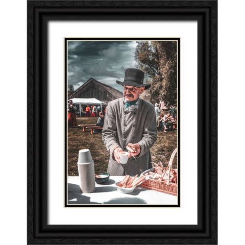 The Son Of The Nations Black Ornate Wood Framed Art Print with Double Matting by Kaprano, Normunds
