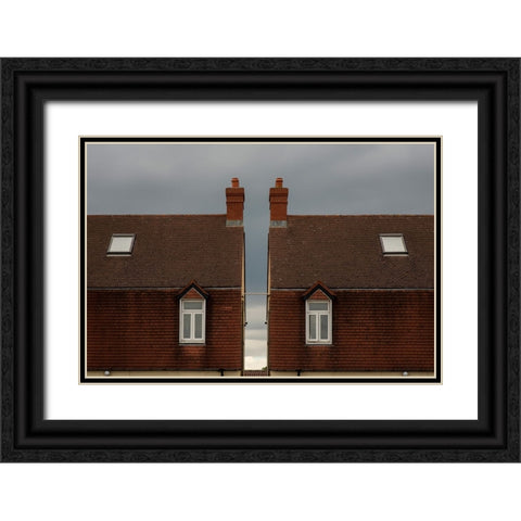 Twins Black Ornate Wood Framed Art Print with Double Matting by Kozuh, Primoz