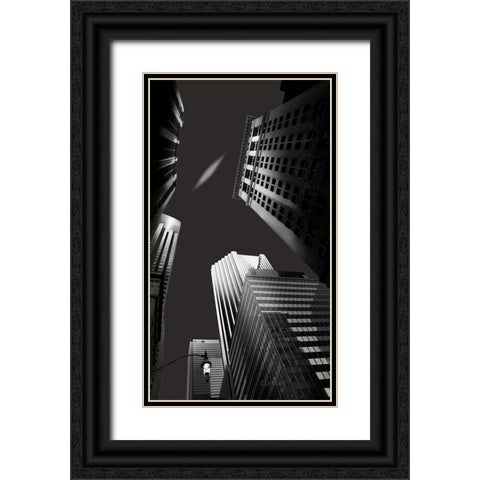 Bank Band Black Ornate Wood Framed Art Print with Double Matting by Lilizaimu, Cintia