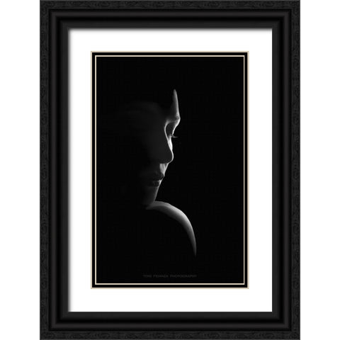 Essence Black Ornate Wood Framed Art Print with Double Matting by Fidanza, Toni