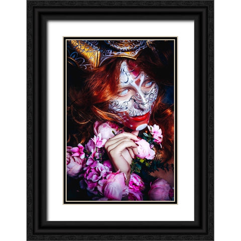 I Have A Darkness Inside Of Me Black Ornate Wood Framed Art Print with Double Matting by Bolgov (Axe), Ruslan