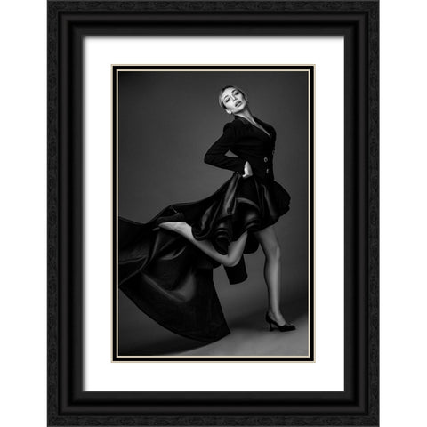 Dance... Black Ornate Wood Framed Art Print with Double Matting by Behzadi Boroujeni, Amir