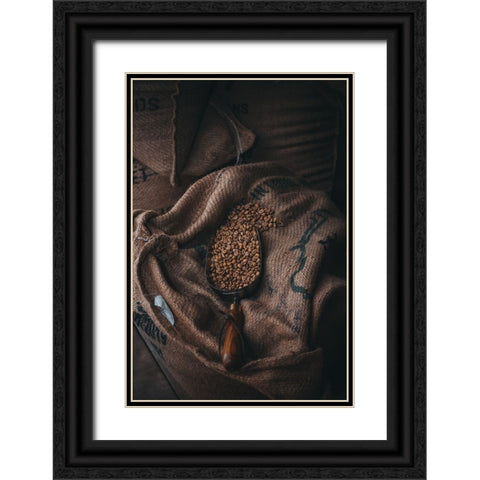 Coffee Black Ornate Wood Framed Art Print with Double Matting by Hamedani, Ardalan
