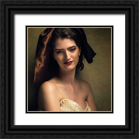 Rowena Black Ornate Wood Framed Art Print with Double Matting by Mighorst, Ineke