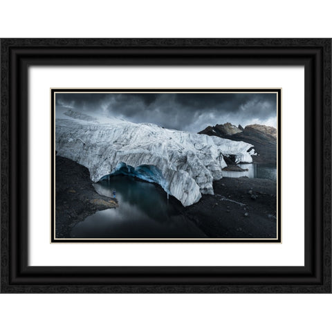 Pastoruri Glacier Black Ornate Wood Framed Art Print with Double Matting by Nienartowicz, Karol
