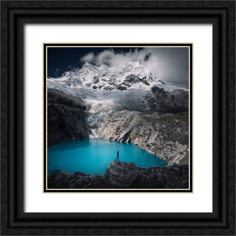 Laguna Black Ornate Wood Framed Art Print with Double Matting by Nienartowicz, Karol