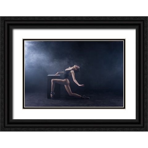 Untitled Black Ornate Wood Framed Art Print with Double Matting by Suhardjo, Lisdiyanto