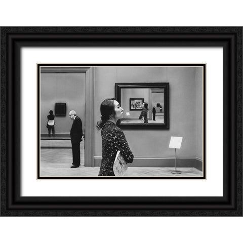 Dacjan Vu Black Ornate Wood Framed Art Print with Double Matting by Getsadze, Zurab