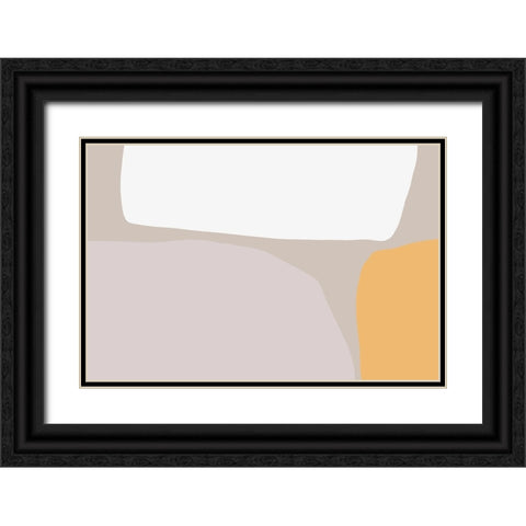 Abstractions No 2 Black Ornate Wood Framed Art Print with Double Matting by uplusmestudio