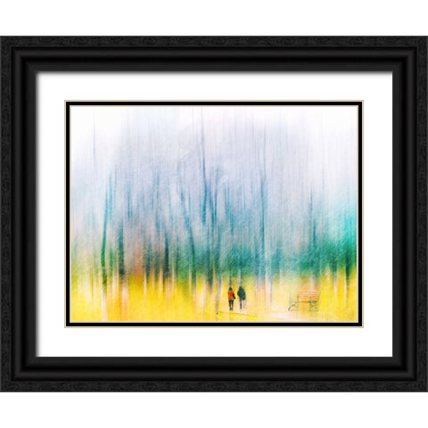 Accompany Black Ornate Wood Framed Art Print with Double Matting by Lammakmak