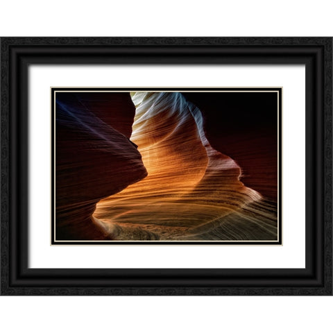 Lower Antelope Canyon Black Ornate Wood Framed Art Print with Double Matting by Depaepe, Yvette