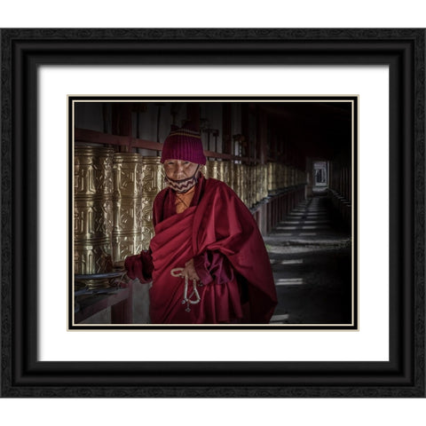 The Power Of Faith Black Ornate Wood Framed Art Print with Double Matting by Yu Wu, Irene