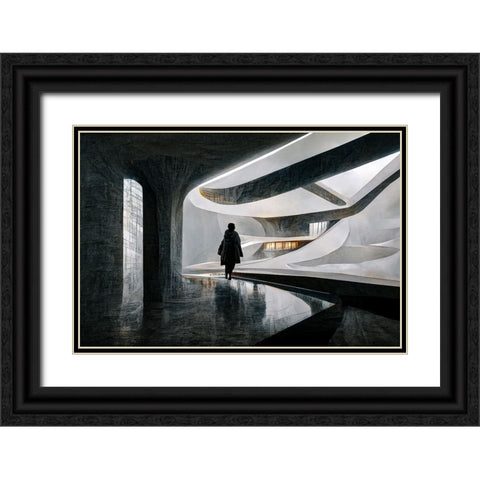 The Passage Black Ornate Wood Framed Art Print with Double Matting by Stalmans, Luc