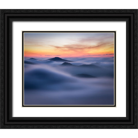 Time Of Inversions Black Ornate Wood Framed Art Print with Double Matting by Holic, Filip
