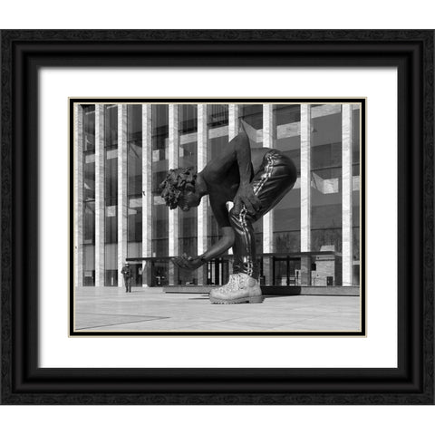 De Reus-En De Menselijke Maat Black Ornate Wood Framed Art Print with Double Matting by Agterhof, Piet