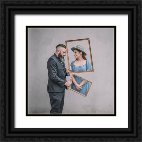Nostalgia Black Ornate Wood Framed Art Print with Double Matting by Pietrzak, Lukasz