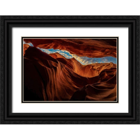 Arizona Sky Black Ornate Wood Framed Art Print with Double Matting by Steverson, Michael