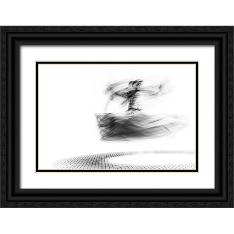 Spinning Black Ornate Wood Framed Art Print with Double Matting by Ragab, Hesham