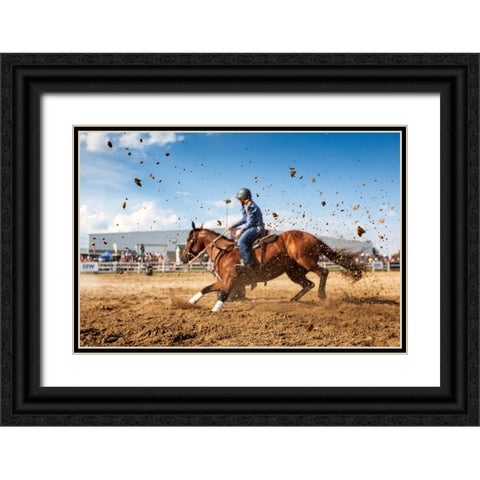 Chocolate Chips Black Ornate Wood Framed Art Print with Double Matting by Zhou, Steven