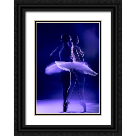 Eva Black Ornate Wood Framed Art Print with Double Matting by Ursula Reinke,