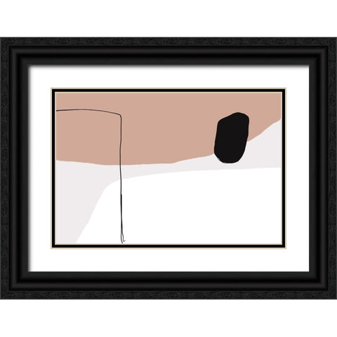 You a happiness Black Ornate Wood Framed Art Print with Double Matting by uplusmestudio