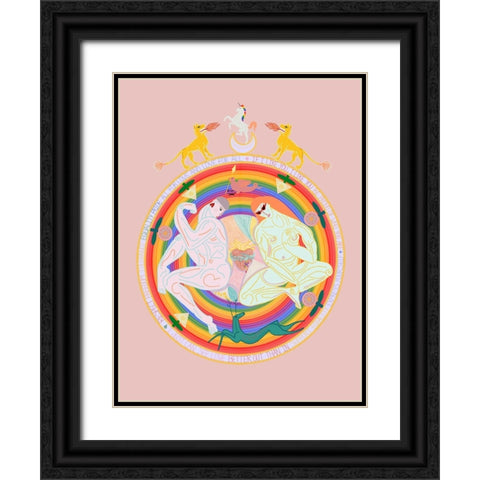 Pride Black Ornate Wood Framed Art Print with Double Matting by de Jai, Jota