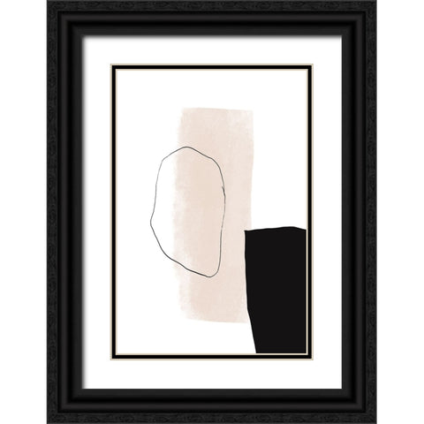 Just Bye Black Ornate Wood Framed Art Print with Double Matting by uplusmestudio