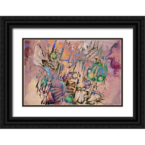 The night composition Black Ornate Wood Framed Art Print with Double Matting by Kulik, Rafal