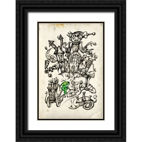 A gray mushroom cabbie No. 2 Black Ornate Wood Framed Art Print with Double Matting by Kulik, Rafal