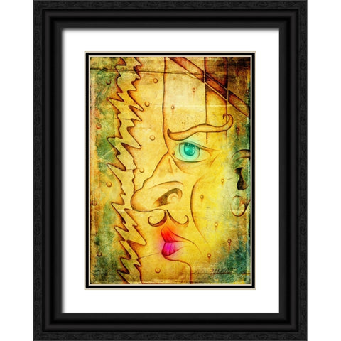 Gangsta man 1 Black Ornate Wood Framed Art Print with Double Matting by Kulik, Rafal