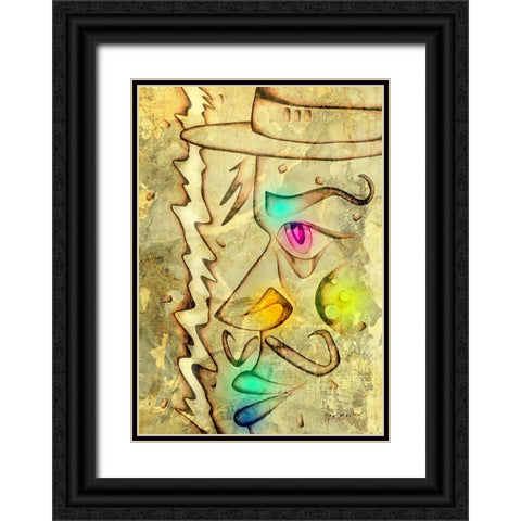 Gangsta man 2 Black Ornate Wood Framed Art Print with Double Matting by Kulik, Rafal