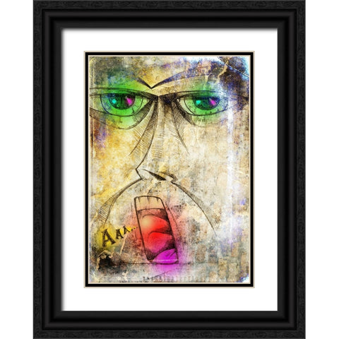 The scream art Black Ornate Wood Framed Art Print with Double Matting by Kulik, Rafal