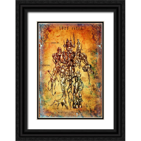 Soldier A.D. 1920 Black Ornate Wood Framed Art Print with Double Matting by Kulik, Rafal