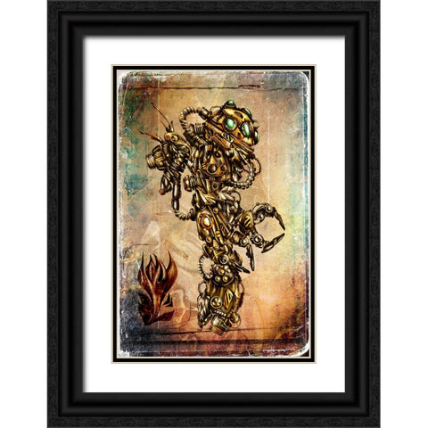 Safety uniform Black Ornate Wood Framed Art Print with Double Matting by Kulik, Rafal