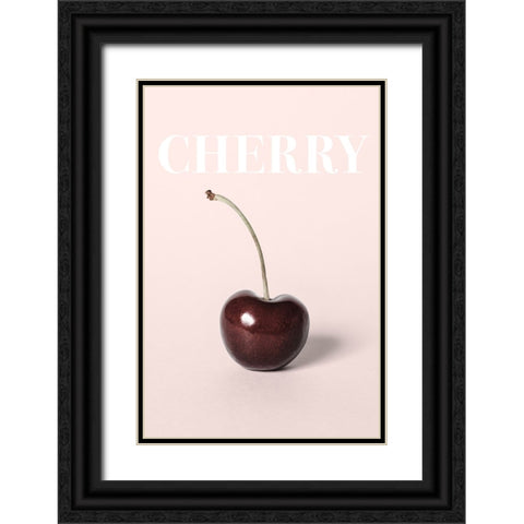 CHERRY Black Ornate Wood Framed Art Print with Double Matting by Pictufy Studio III