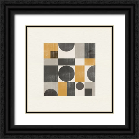 Paper Object Nr9 Black Ornate Wood Framed Art Print with Double Matting by The Miuus Studio