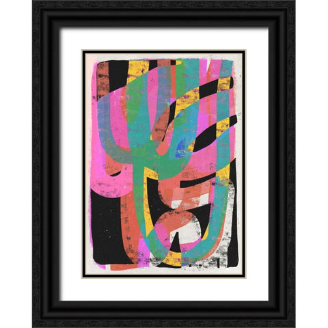 Junge (Party) Black Ornate Wood Framed Art Print with Double Matting by Treechild