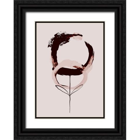 Coffee No 1 Black Ornate Wood Framed Art Print with Double Matting by Treechild