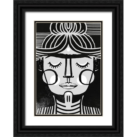 Dreaming Frida Black Ornate Wood Framed Art Print with Double Matting by Treechild