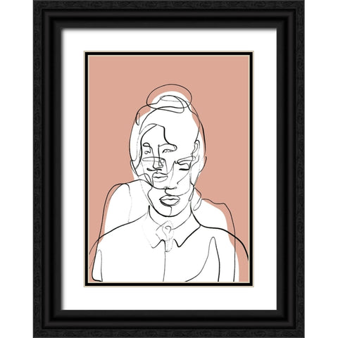 Hold On Black Ornate Wood Framed Art Print with Double Matting by Treechild