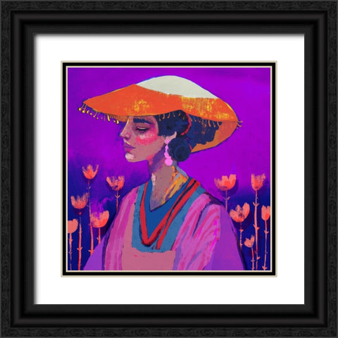 In The Garden Of Mortella Black Ornate Wood Framed Art Print with Double Matting by Treechild