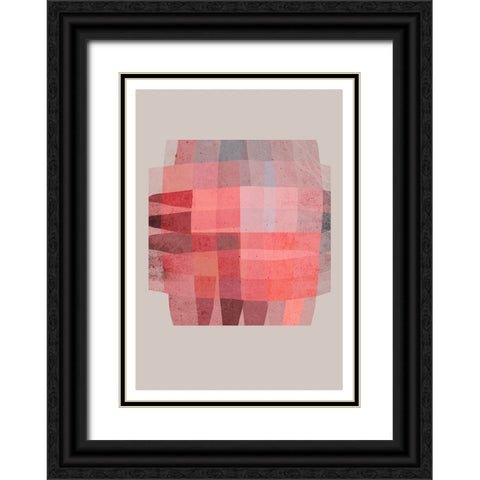 Knotted Black Ornate Wood Framed Art Print with Double Matting by Treechild