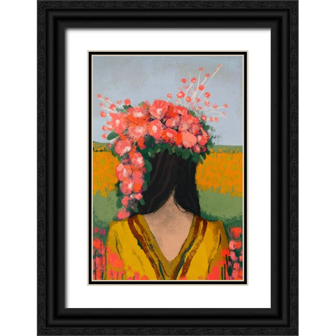 Like The First Day Black Ornate Wood Framed Art Print with Double Matting by Treechild
